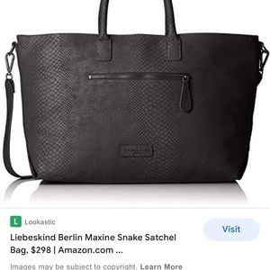 COPY - Liesbekind Leather snake tote